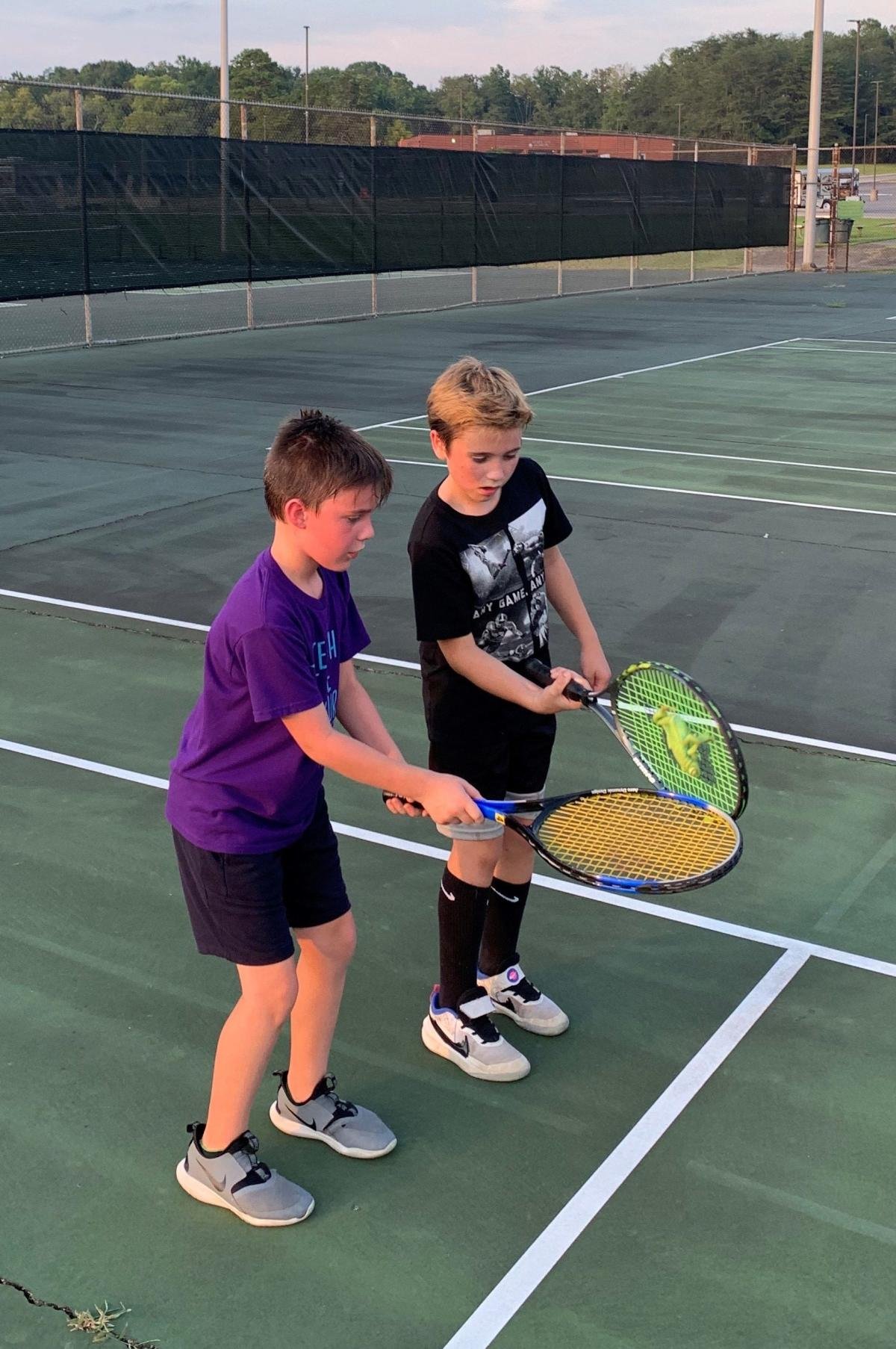 Proton Predators, the Oak Ridge junior tennis team, engages in fall league competition