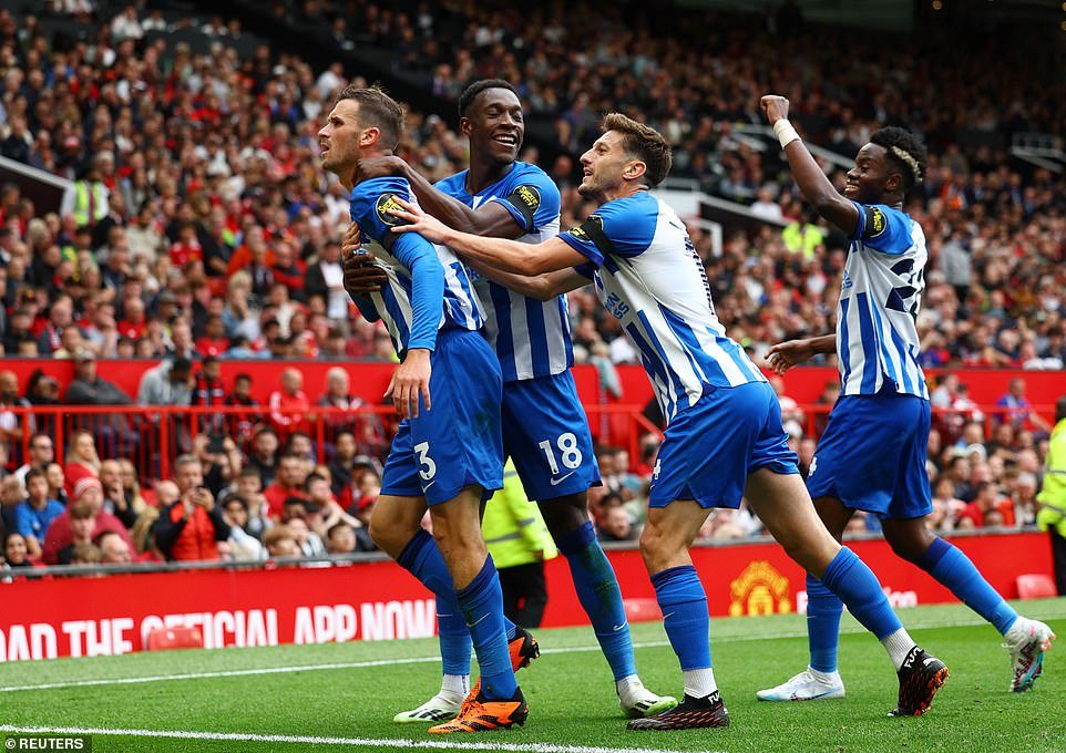 Nightmare Defeat for Manchester United as Brighton Impresses with a 3-1 Victory at Old Trafford