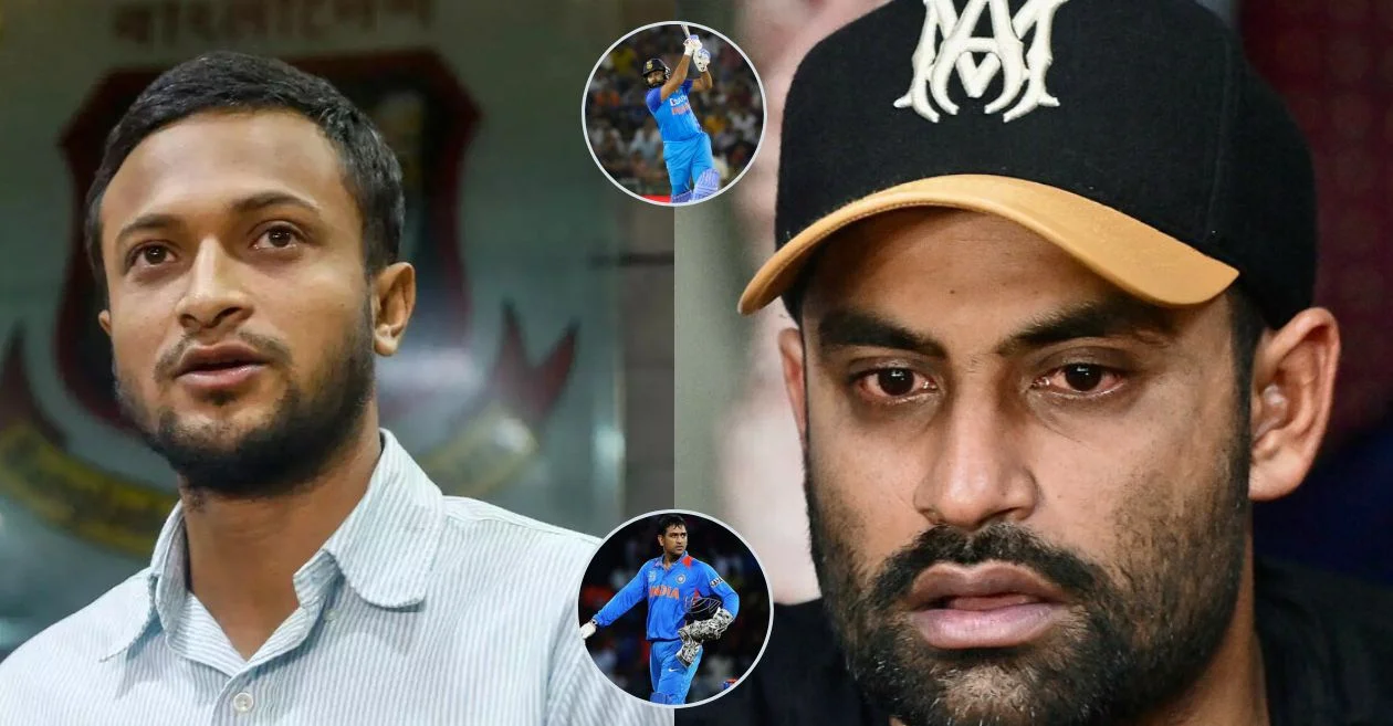 Shakib al Hasan Responds to Tamim Iqbal’s Accusations, Encourages Him to Seek Inspiration from Rohit Sharma and MS Dhoni at ODI World Cup 2023