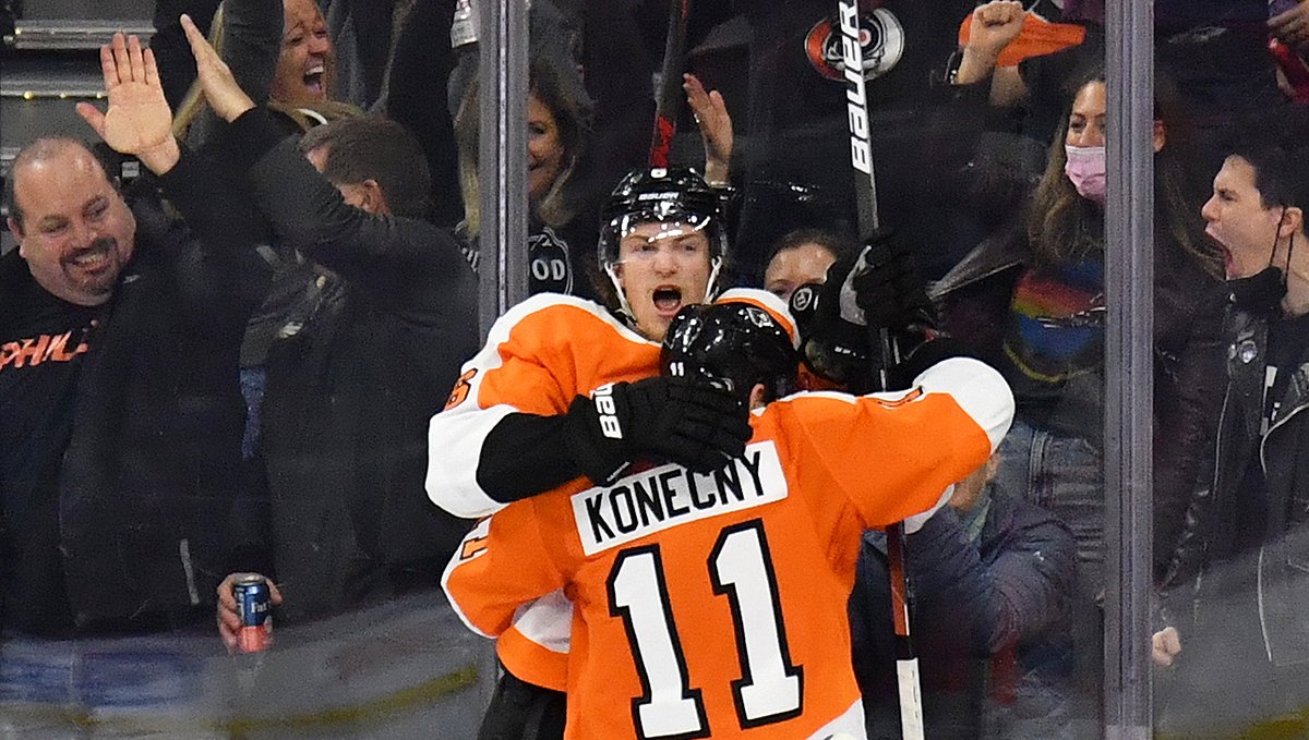 Sanheim stands strong with Konecny’s backing, rising to Flyers’ challenge