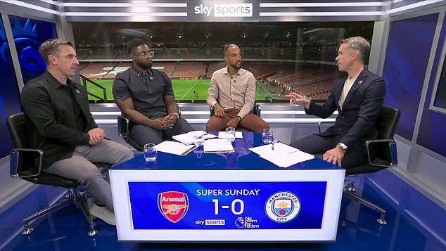 Gary Neville Claims Arsenal’s Premier League Aspirations Hinge on Centre-Backs and Declan Rice, Echoed by Micah Richards Who Says Arsenal Would Settle for a Draw in City’s 1-0 Triumph