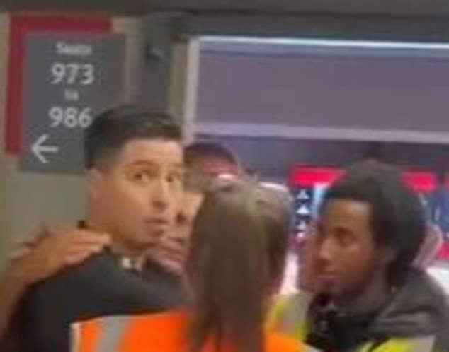 Video emerges of ex-Premier League player Samir Nasri appearing visibly unsettled following an encounter with an Arsenal supporter during the Gunners’ Premier League match against Man City.