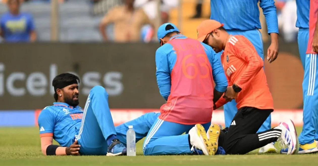 BCCI Gives Update on Hardik Pandya’s Ankle Injury during IND vs BAN Clash at World Cup 2023