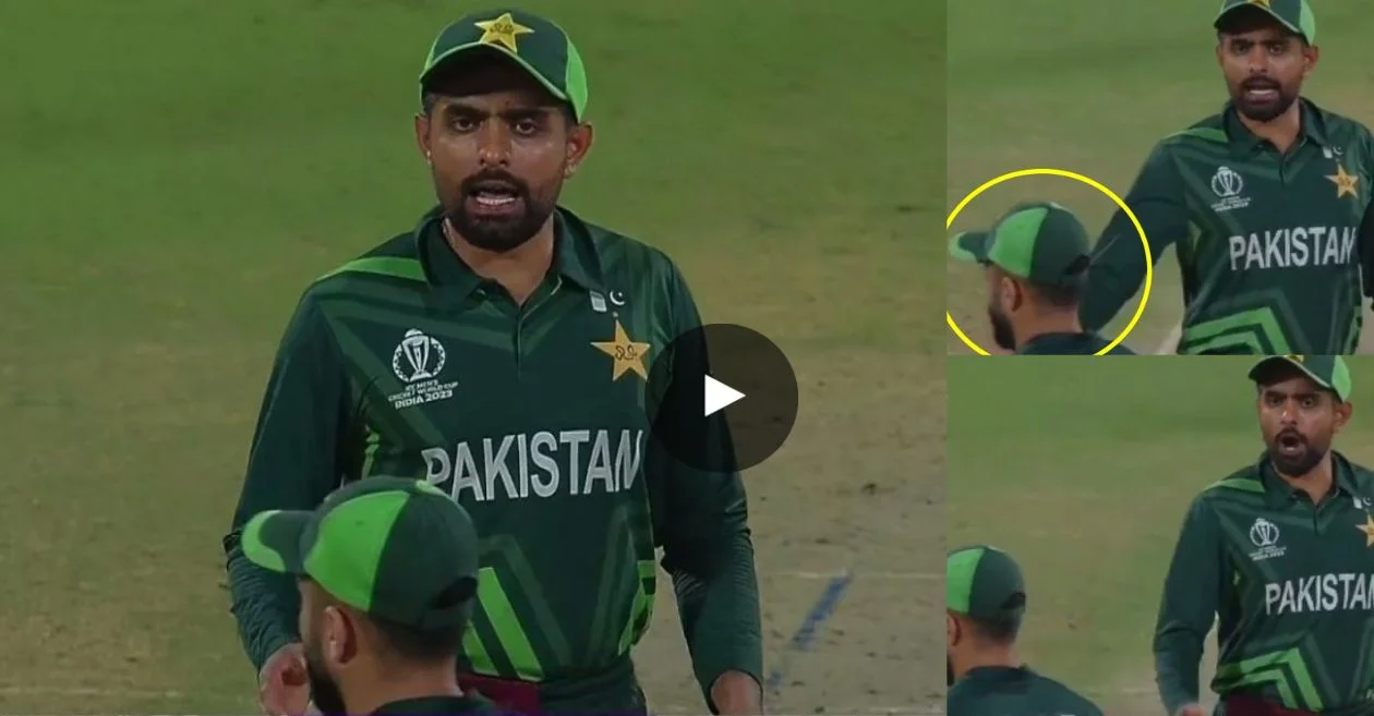 Pakistan Captain Babar Azam’s Temper Flares at Mohammad Nawaz Following Intense Loss to South Africa in World Cup 2023