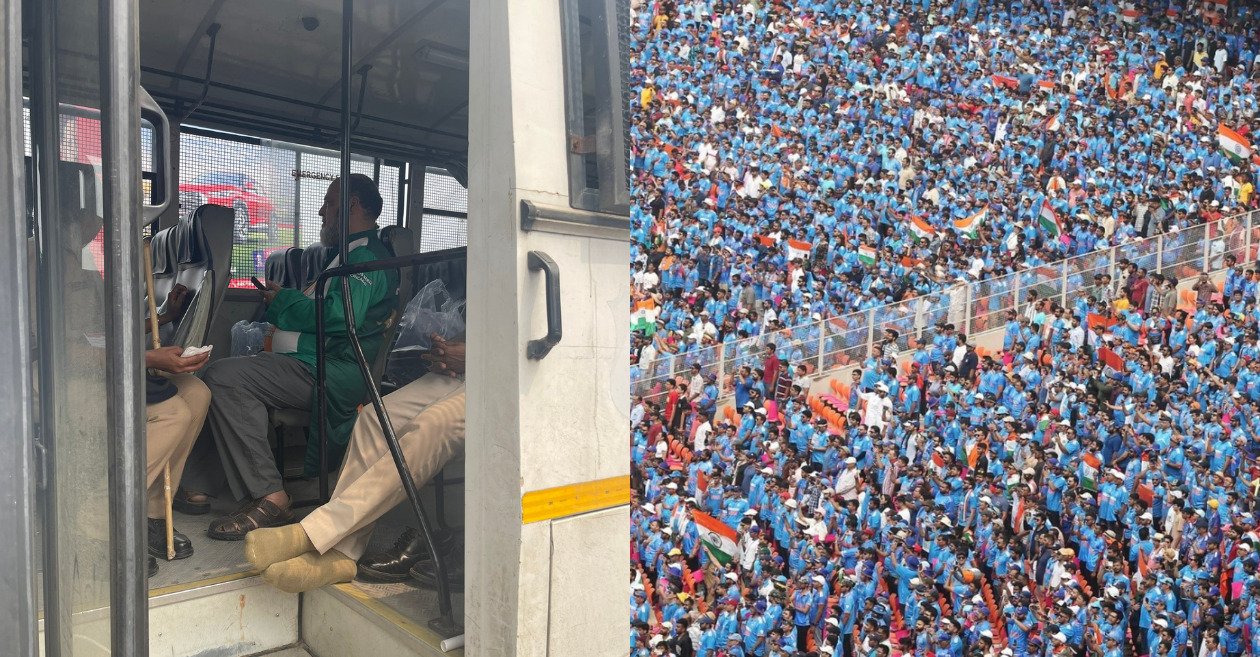 Lone Pakistani Fan Forced into Police Van as Sea of Blue Engulfs Ahmedabad during IND vs PAK Clash at World Cup 2023