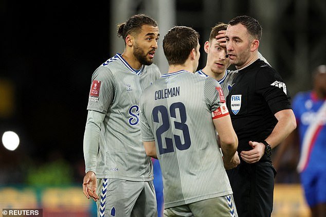 Everton lodges an appeal against the contentious red card given to Dominic Calvert-Lewin