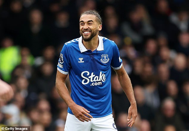 Dominic Calvert-Lewin’s goal drought at Everton continues for 17 games as header in 2-2 draw with Tottenham was credited to Jack Harrison.