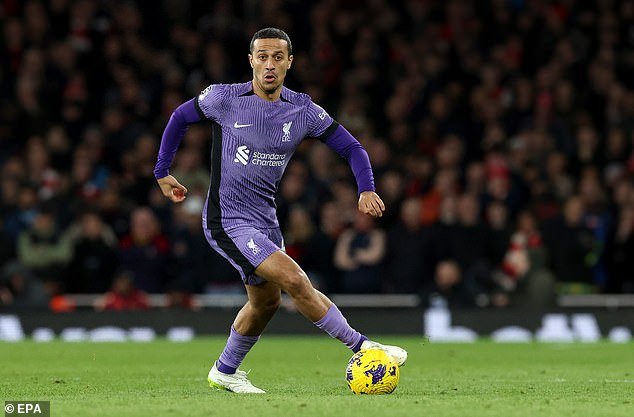 Thiago Alcantara’s expensive contribution to Liverpool this season: just 13 minutes of play before another injury setback.