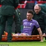 Liverpool’s Diogo Jota and Curtis Jones ruled out of Carabao Cup final due to injury, with doubts surrounding Dominik Szoboszlai and Alisson’s availability.