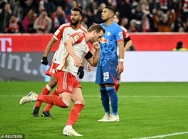 Late Harry Kane goal secures three points for Bayern Munich against RB Leipzig as Thomas Tuchel’s team gain momentum in Bundesliga title race