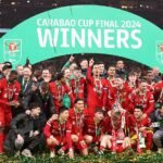 Liverpool clinch Carabao Cup victory with late extra-time header from Van Dijk, as Klopp secures silverware in final season