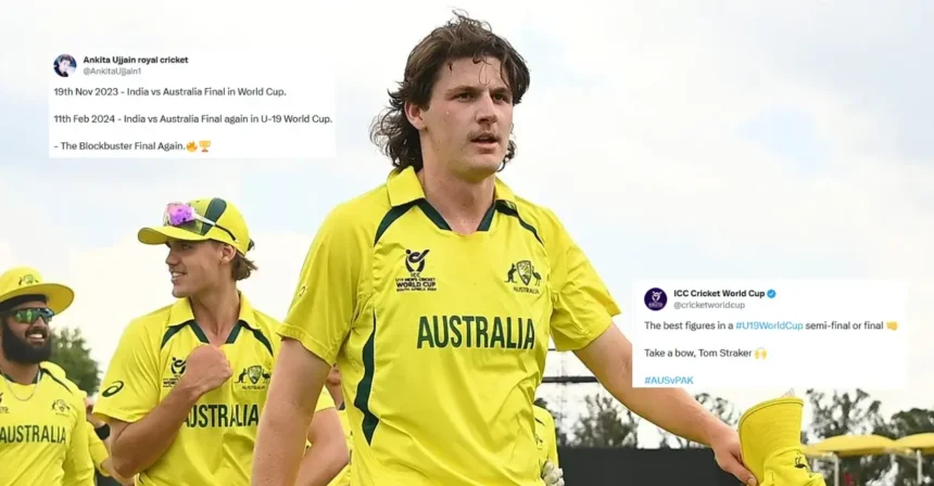 Australia’s Tom Straker impresses with the ball as they defeat Pakistan in U19 World Cup 2024 second semifinal: Twitter reacts