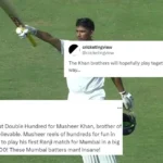 Sarfaraz Khan’s Brother Musheer Amazes Fans with Stunning Double Century in Ranji Trophy 2024 Quarterfinals for Mumbai