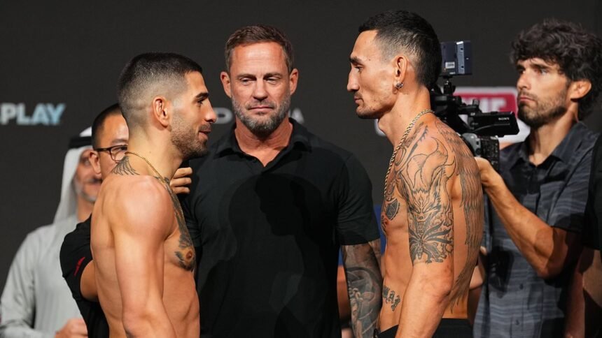 Ilia Topuria and Max Holloway Make Weight for UFC 308 Featherweight Title Clash