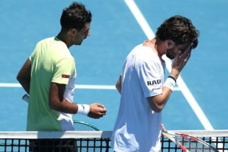 The shocking moment Cam Norrie loses his cool and hits a fan with his racquet in New Zealand – but is met with a very unexpected reaction