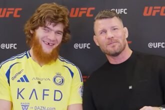 Gruesome moment MMA legend removes his EYE during interview with UFC star