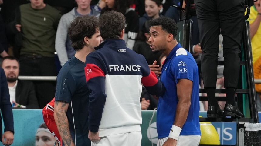 Tempers flare in heated Davis Cup clash as tennis star is slammed for ‘awful sportsmanship’ following tense post-match flashpoint